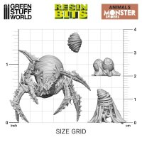 Green Stuff World - 3D printed set - Monster Spiders