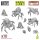 Green Stuff World - 3D printed set - Monster Spiders