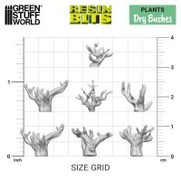 Green Stuff World - 3D printed set - Dry Bushes