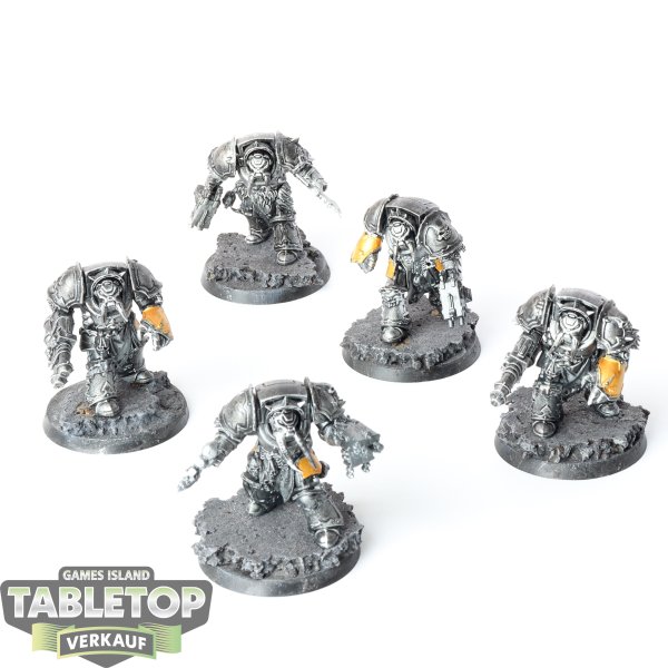 Chaos Space Marines - 5x Chaos Terminator Squad - teilweise bemalt