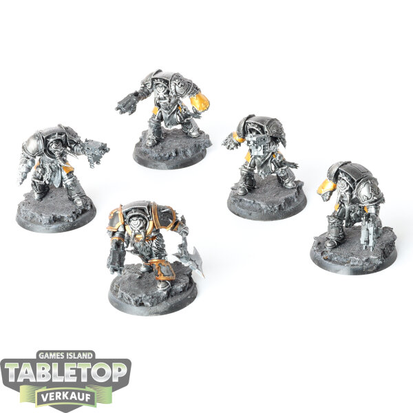 Chaos Space Marines - 5x Chaos Terminator Squad - teilweise bemalt