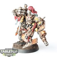 Orks - Ork Nob With Waaagh! Banner - bemalt