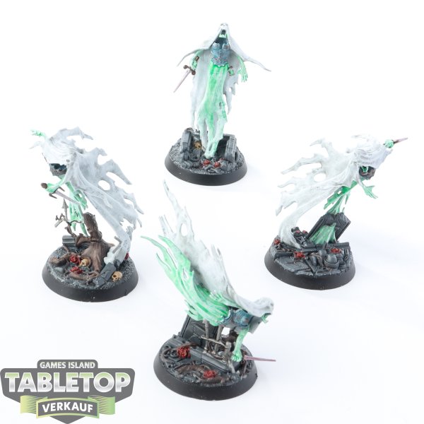 Nighthaunt - 4x Easy to Build Myrmourn Banshees - teilweise bemalt