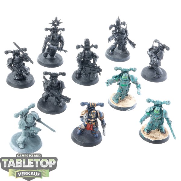 Chaos Space Marines - 10x Chaos Space Marines - unbemalt