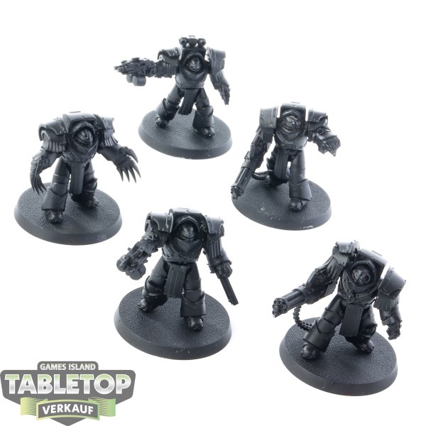 Horus Heresy - 5x Legion Cataphractii Terminator Squad - grundiert