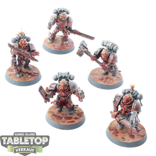 Blood Angels - 5x Death Company - teilweise bemalt