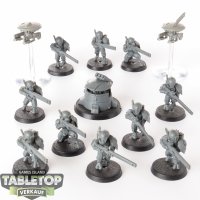 Tau Empire - 10 Fire Warriors Strike Team - unbemalt