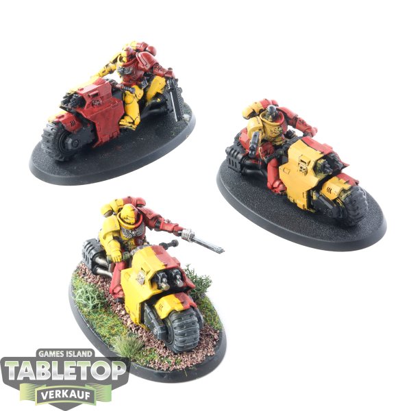 Space Marines - 3 - Outriders - bemalt