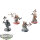 Chaos Space Marines - 4 Blood Warriors, Eigenbau - teilweise bemalt