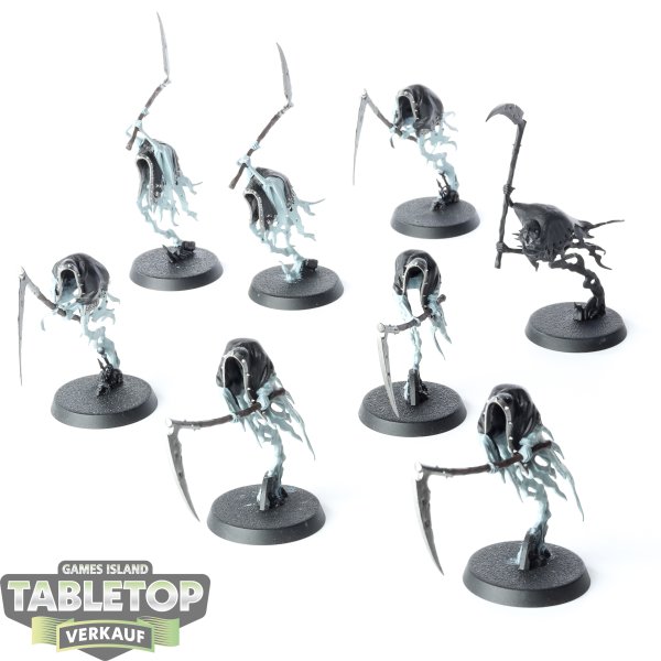 Nighthaunt - 8 Grimghast Reaper - teilweise bemalt