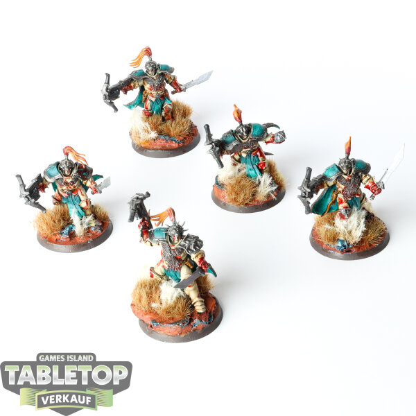 Stormcast Eternals - 5 Vanguard-Hunters - bemalt