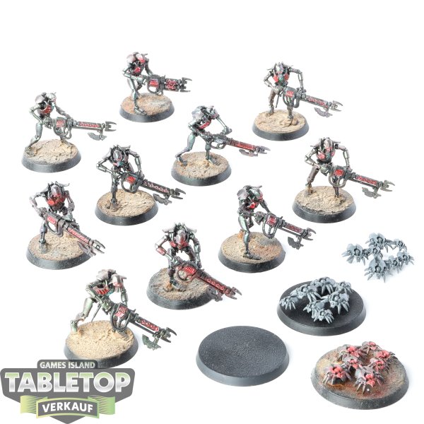 Necrons - 10x Necron Warriors - bemalt