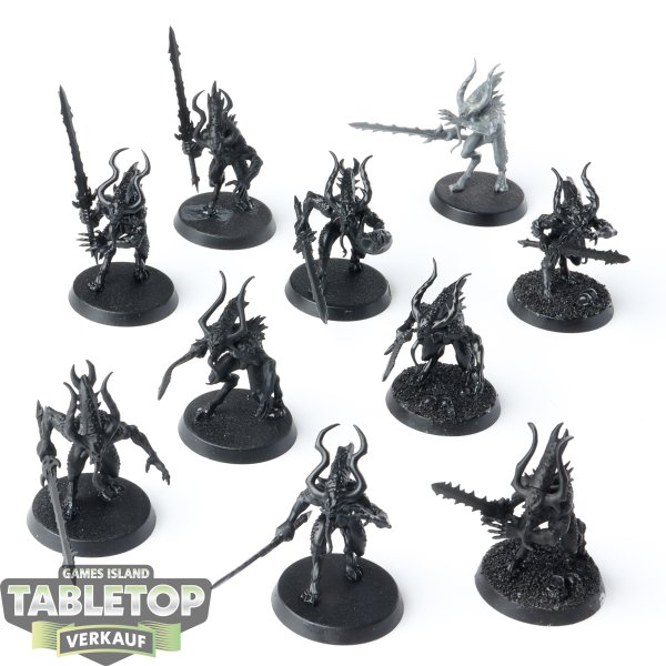 Blades of Khorne - 10x Daemons Of Khorne Bloodletters - grundiert