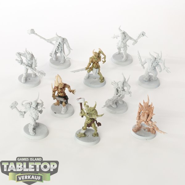 Death Guard - 10x Poxwalkers - teilweise bemalt