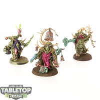 Death Guard - 3x Chosen of Mortarion - teilweise bemalt