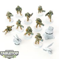 Tau Empire - 10x Fire Warriors - teilweise bemalt