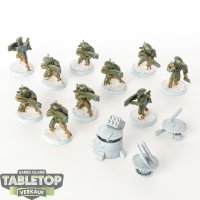 Tau Empire - 10x Fire Warriors - teilweise bemalt