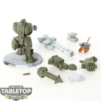 Tau Empire - XV88 Broadside Battlesuit - teilweise bemalt