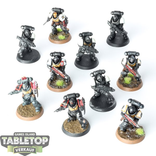 Black Templars - 10 x Primaris Intercessors - bemalt