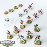 Tau Empire - 12 x Fire Warriors Strike Team - bemalt