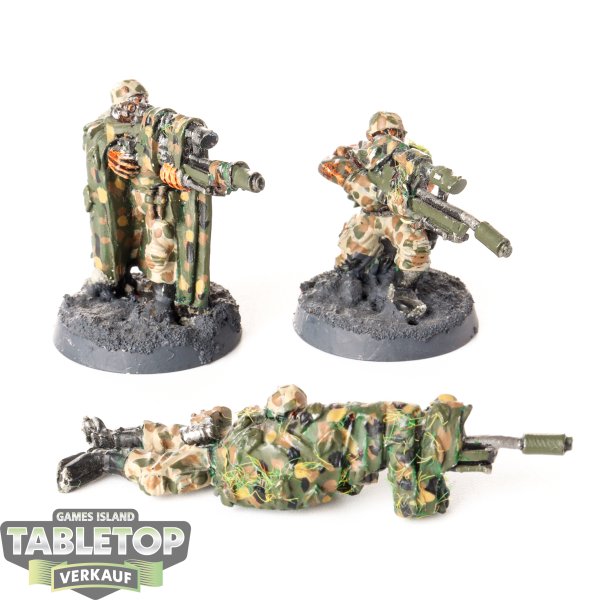 Astra Militarum - 3 x Catachan Sniper - bemalt