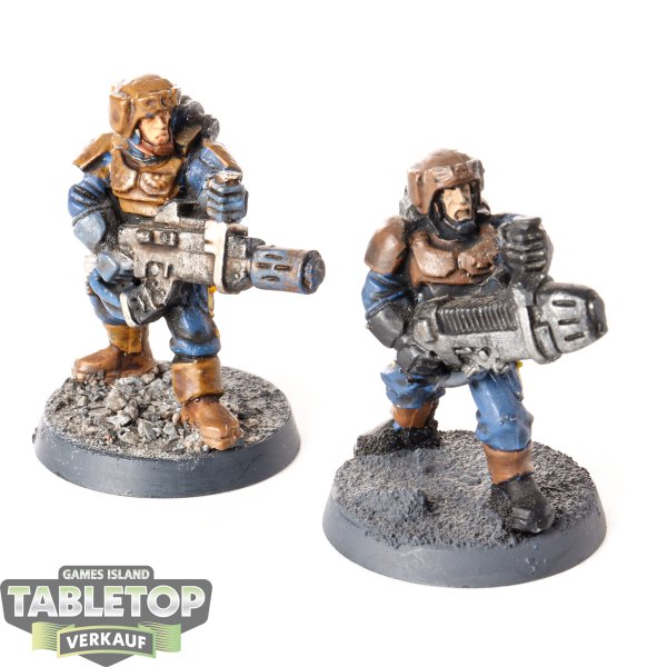 Astra Militarum - 2 x Cadian Special Weapons klassisch - bemalt