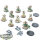 Necrons - 10x Necron Warriors - teilweise bemalt