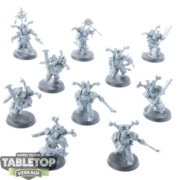 World Eaters - 10x Khorne Berzerkers - unbemalt