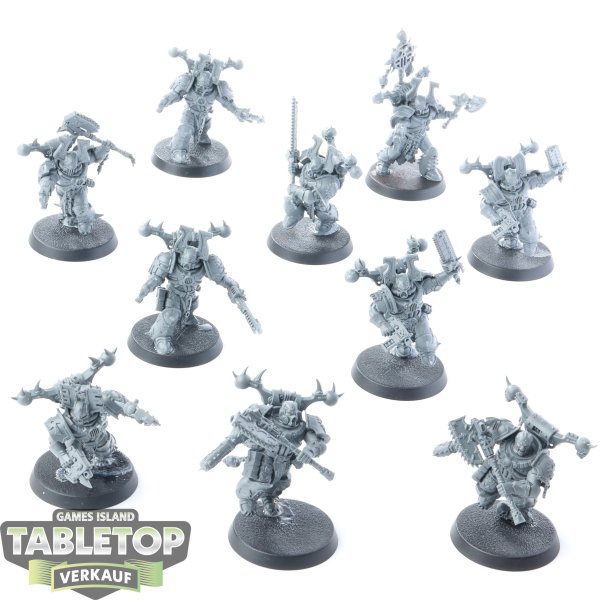 World Eaters - 10x Khorne Berzerkers - unbemalt