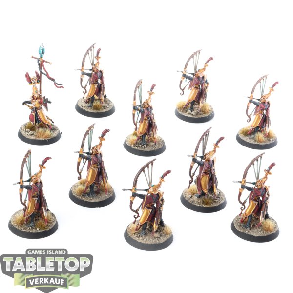 Lumineth Realm Lords - 10x Vanari Auralan Sentinels - bemalt