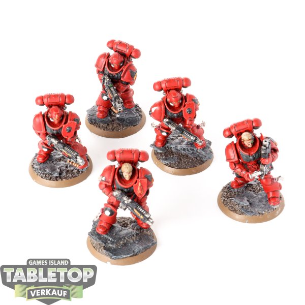 Blood Angels - 5 Primaris Intercessors - bemalt