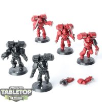 Space Marines - 5 x Assault Squad - teilweise bemalt