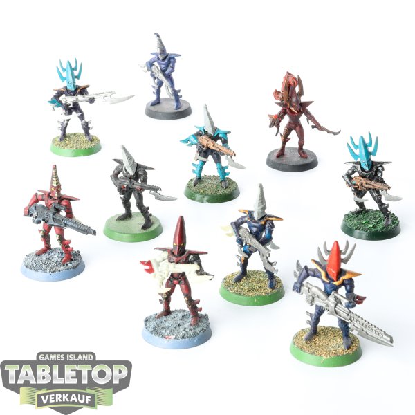 Drukhari - 10 x Kabalite Warriors klassisch - teilweise bemalt