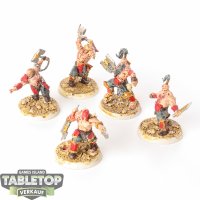 Blades of Khorne - 5x Garreks Reavers - bemalt