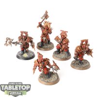 Blades of Khorne - 5x Blood Warriors - bemalt