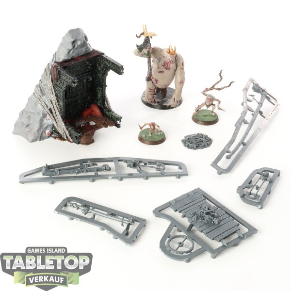 Der Hobbit Figuren - Böse - Goblin King & Retinue - teilweise gebaut