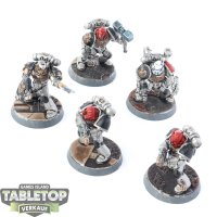 Space Marines - 5x Command Squad klassisch - bemalt