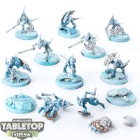 Seraphon - 10x Skinks - teilweise bemalt