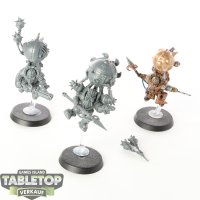 Kharadron Overlords - 3 Skywardens - teilweise bemalt