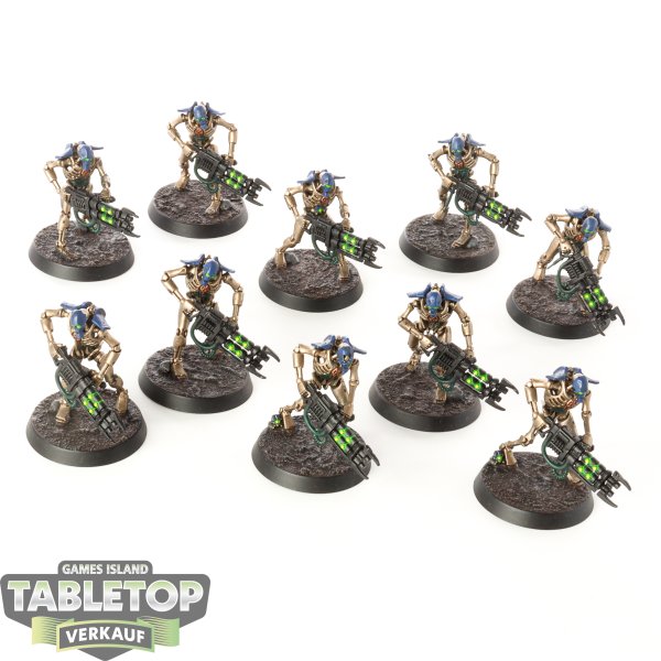 Necrons - 10x Necron Warriors - bemalt