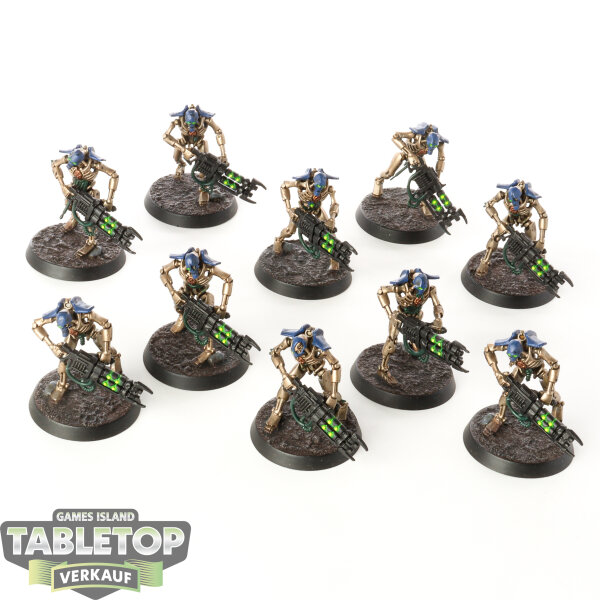 Necrons - 10x Necron Warriors - bemalt