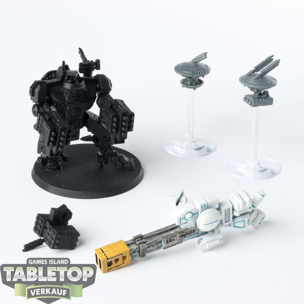 Tau Empire - XV88 Broadside Battlesuit - teilweise bemalt