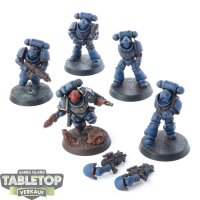 Space Marines - 5 x Primaris Intercessors - teilweise bemalt