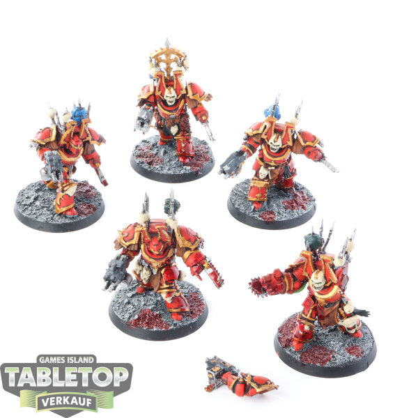 Chaos Space Marines - 5 x Chaos Terminator Squad klassisch - bemalt