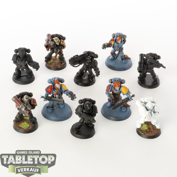 Space Wolves - 10x Tactical Marines - bemalt