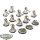Necrons - 10x Necron Warriors & 3x Scarab Swarm - bemalt