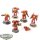 Blood Angels - 5x Assault Marines - klassisch - teilweise bemalt