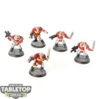 Space Marines - 5x Scouts - klassisch - bemalt