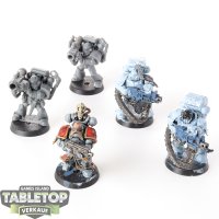 Space Wolves - 5 x Devastator Squad - teilweise bemalt