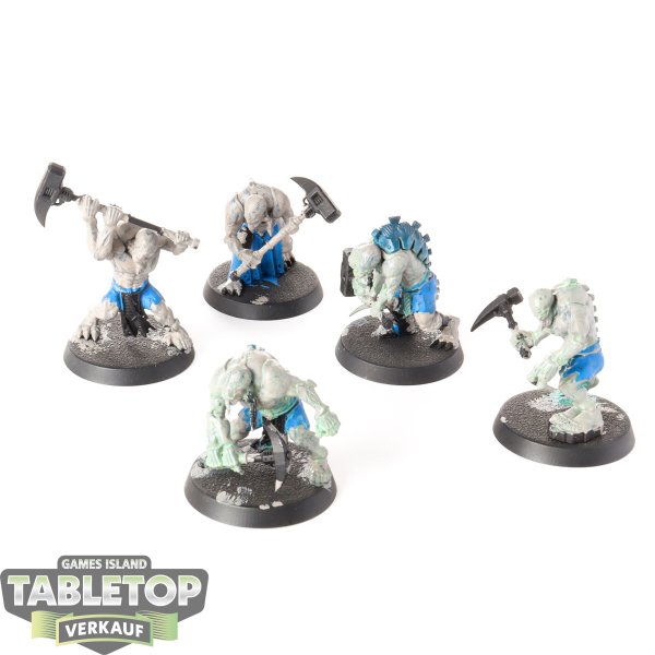 Genestealer Cults - 5 x Aberrants - teilweise bemalt